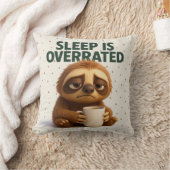 Sleep Is Overrated Sloth – Funny Gift New Parents Kissen (Decke)