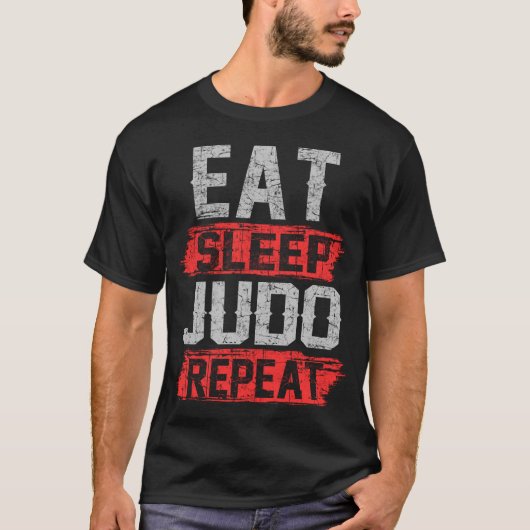 Sleep Judo wiederholen T-Shirt (Vorderseite)