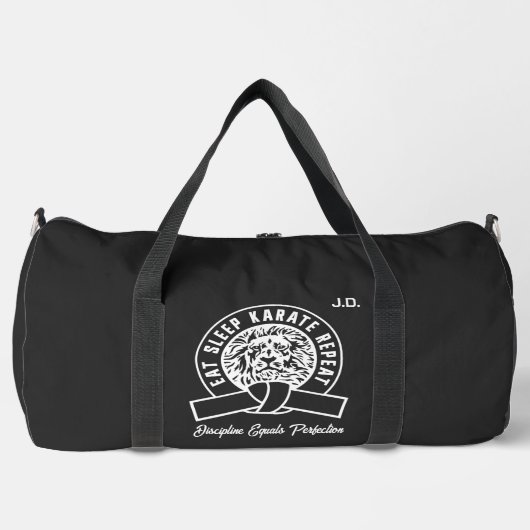 Sleep Karate Wiederholung essen - Disziplin = Perf Duffle Bag (Vorderseite)