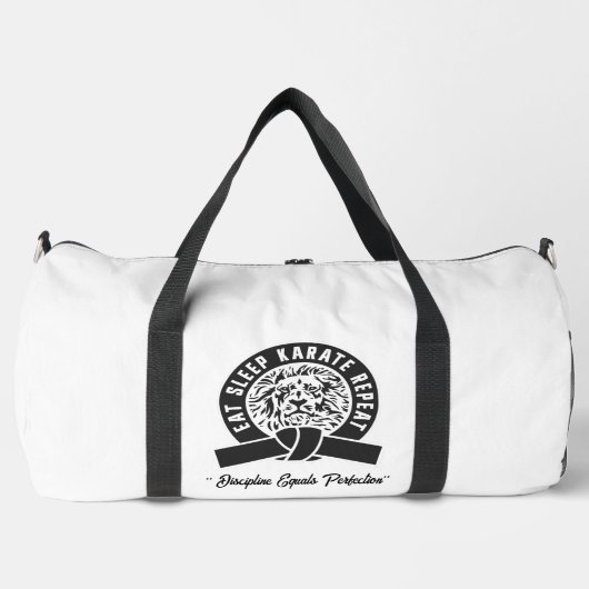 Sleep Karate Wiederholung essen - Disziplin = Perf Duffle Bag (Vorderseite)