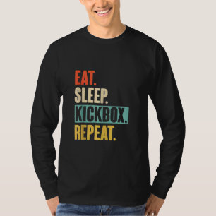 Sleep Kickbox Vintage Kickboxen im Retro wiederhol T-Shirt
