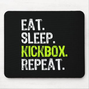 Sleep Kickbox Wiederholen Kickboxing Kick Boxing F Mousepad