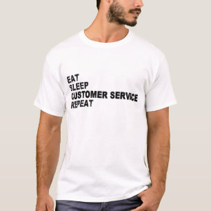 Sleep-Kundendienst essen Wiederholung T-Shirt