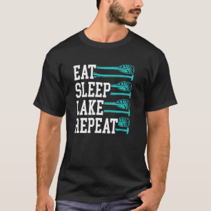 Sleep Lake Repeat Paddling essen T-Shirt