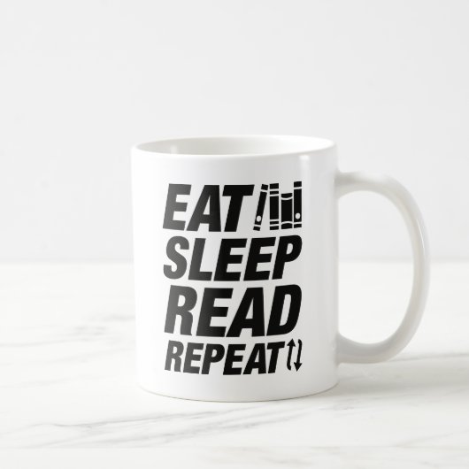 Sleep lesen Wiederholung essen Kaffeetasse (Rechts)
