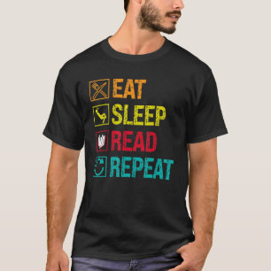Sleep lesen Wiederholung von Ereignissen in der Ve T-Shirt