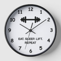 Sleep Lift Eat Sleep Wiederholung Fitnessraum für 