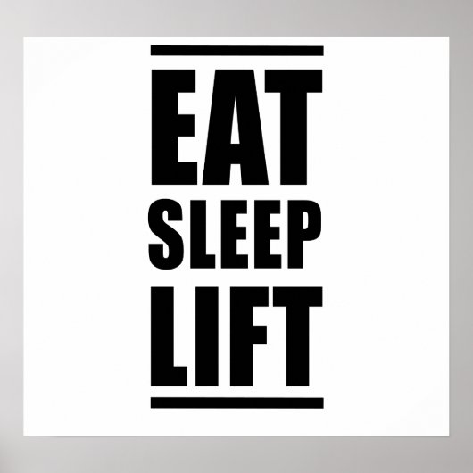 Sleep Lift essen Poster (Vorne)