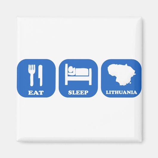 Sleep Litauen essen Magnet (Vorne)