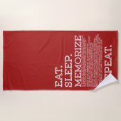 Sleep-Memorik für wiederholten Memory-Master essen Strandtuch (Vorderseite)