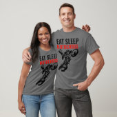 Sleep Motocross Motorrad Pop Art T-Shirt (Unisex)