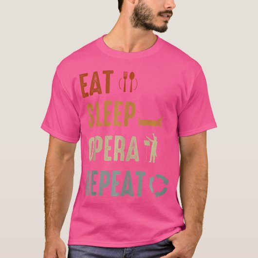 Sleep Opera Sängerin Sängerin Singen Experte Mus T-Shirt (Vorderseite)