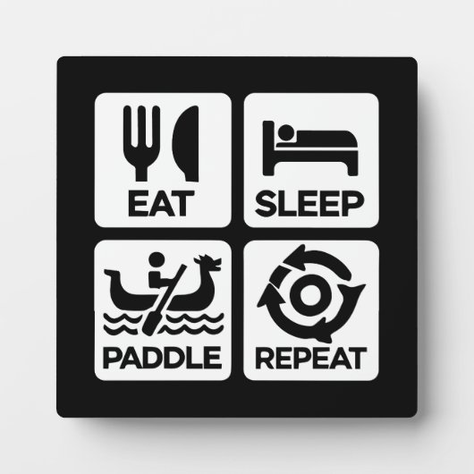 Sleep Paddle Repeat - Dragon Boat Racing Fotoplatte (Vorderseite)