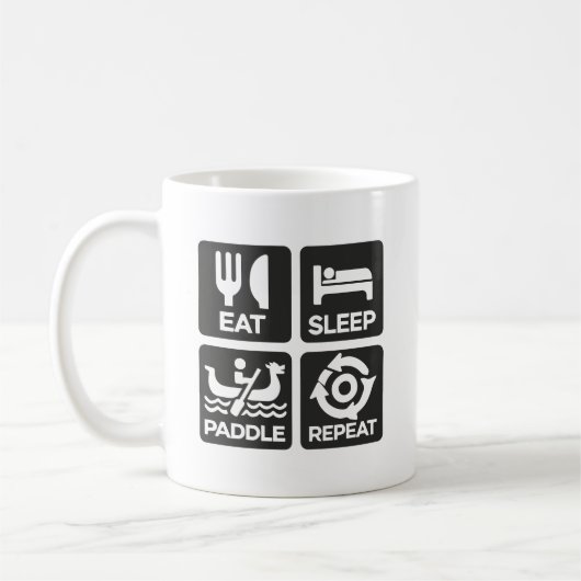 Sleep Paddle Repeat - Dragon Boat Racing Kaffeetasse (Links)