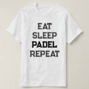 Sleep Padel wiederholen Padel Teamplayer T-Shirt
