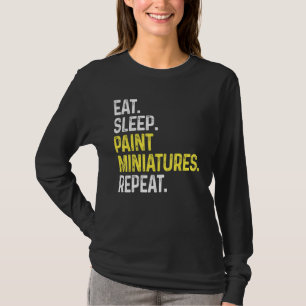 Sleep Paint Miniaturen wiederholen Miniaturfarbe T-Shirt