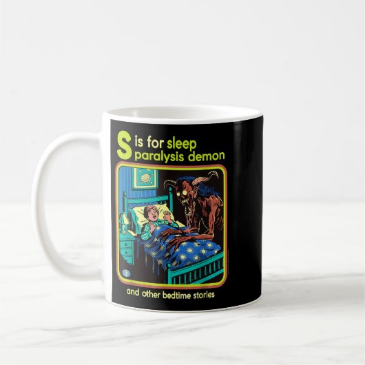 Sleep Paralysis Demon Sarcastic Retro Funny Adult Kaffeetasse (Links)