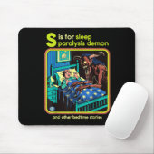 Sleep Paralysis Demon Sarcastic Retro Funny Adult Mousepad (Mit Mouse)