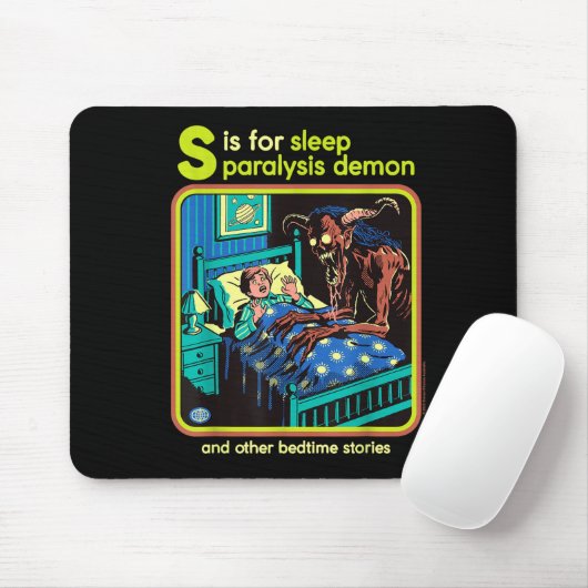 Sleep Paralysis Demon Sarcastic Retro Funny Adult Mousepad (Mit Mouse)
