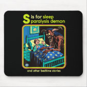 Sleep Paralysis Demon Sarcastic Retro Funny Adult Mousepad (Vorne)