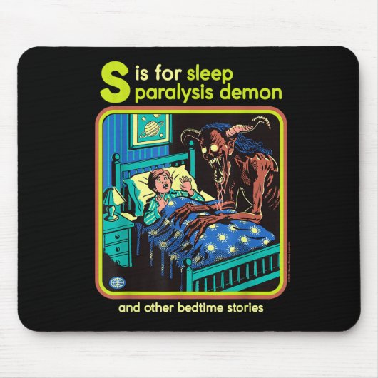 Sleep Paralysis Demon Sarcastic Retro Funny Adult Mousepad (Vorne)