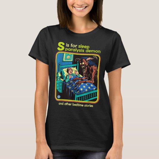 Sleep Paralysis Demon Sarcastic Retro Funny Adult T-Shirt (Vorderseite)