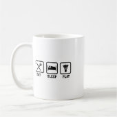 Sleep Play Badminton Player Shuttlespiel essen Kaffeetasse (Links)