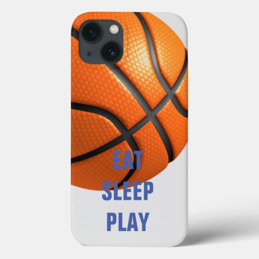 Sleep Play Basketball essen Case-Mate iPhone Hülle (Rückseite)