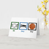 Sleep Play Basketball essen Karte (Gelbe Blume)