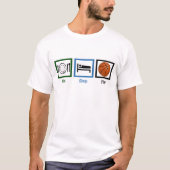 Sleep Play Basketball essen T-Shirt (Vorderseite)