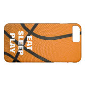 Sleep Play Basketball Motivierend essen Case-Mate iPhone Hülle (Rückseite (Horizontal))