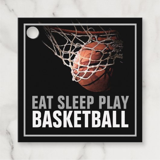 Sleep Play Basketball Motivierend Geschenkanhänger (Vorderseite)