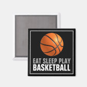 Sleep Play Basketball Motivierend Magnet (Vorderseite/Rückseite)