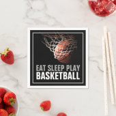 Sleep Play Basketball Motivierend Serviette (Beispiel)