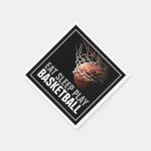 Sleep Play Basketball Motivierend Serviette (Ecke)