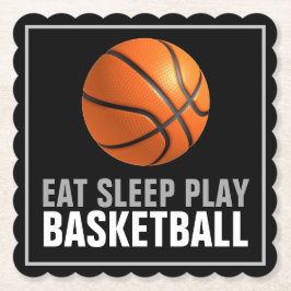Sleep Play Basketball Motivierend Untersetzer