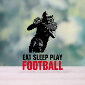 Sleep Play Black & White Football Pop Art Acrylschild (Neutral)