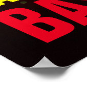 Sleep Play Flaming Baseball Motivierend essen Poster (Ecke)