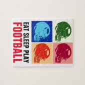 Sleep Play Football Pop Art Puzzle (Horizontal)