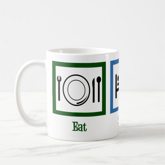 Sleep Play Gitarre essen Kaffeetasse (Links)