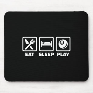 Sleep Play Pool Billard essen Mousepad