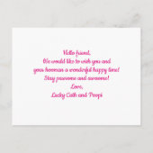 Sleep Plushies essen wiederholen | Funny Colorful Postkarte (Rückseite)