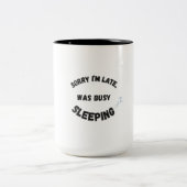 SLEEP = PRIORITÄT ZWEIFARBIGE TASSE (Mittel)