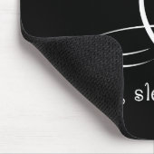 Sleep Purr essen - Extravaganter Stil. Mousepad (Ecke)