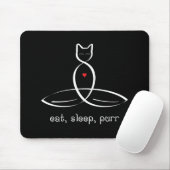 Sleep Purr essen - Extravaganter Stil. Mousepad (Mit Mouse)