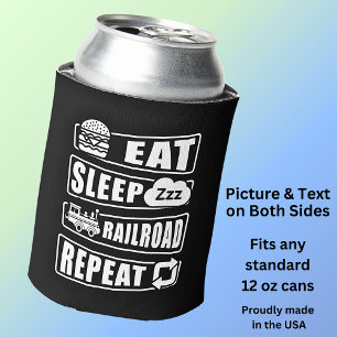 Sleep Railroad Repeat Dampfzug essen Dosenkühler
