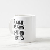 Sleep Railroad Repeat Dampfzug essen Kaffeetasse (Vorderseite Links)
