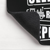 Sleep Railroad Repeat Dampfzug essen Mousepad (Ecke)