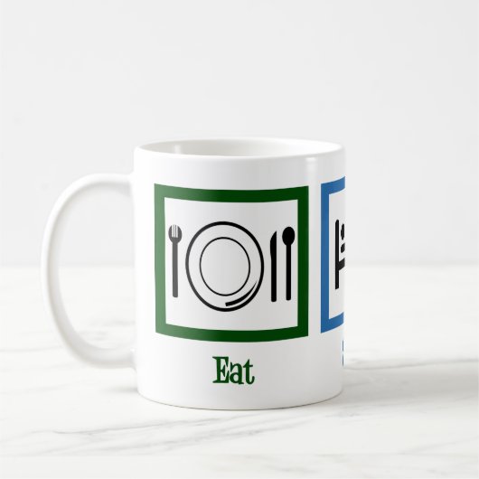 Sleep Read Books Funny Bookworm essen Kaffeetasse (Links)