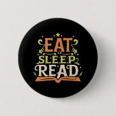 Sleep Read, Funny Reading Button (Vorderseite)